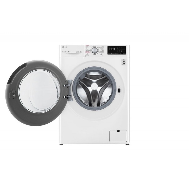 LG F4WV308S4B machine à laver Charge avant 8 kg 1400 tr min B Blanc