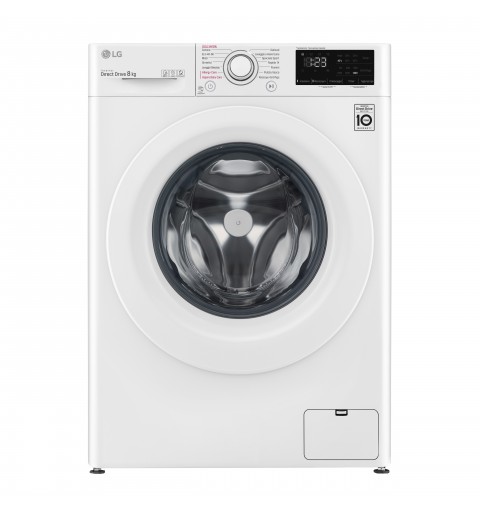 LG F4WV308S3B washing machine Front-load 8 kg 1400 RPM B White