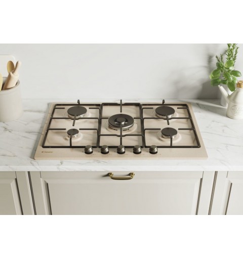 Candy Classic CHW7AV4WGT Oat Built-in 74 cm Gas 5 zone(s)