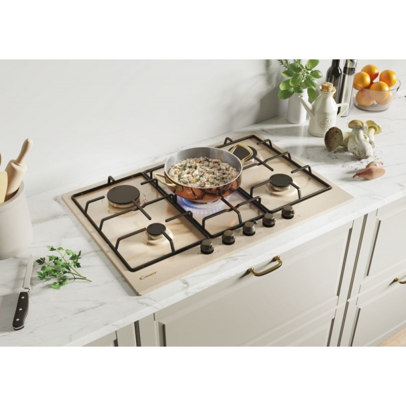 Candy Classic CHW7AV4WGT Oat Built-in 74 cm Gas 5 zone(s)