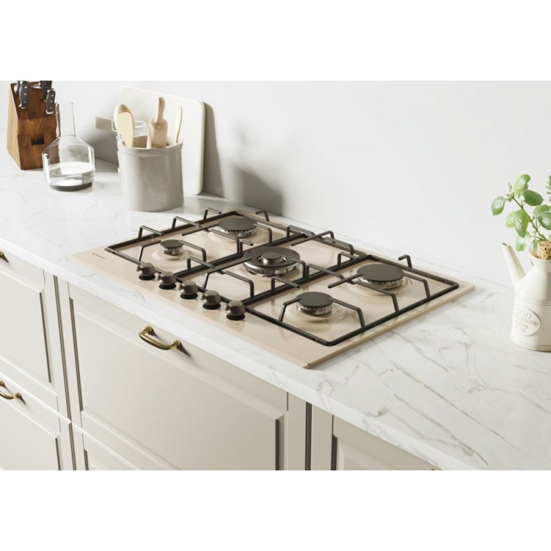 Candy Classic CHW7AV4WGT Oat Built-in 74 cm Gas 5 zone(s)