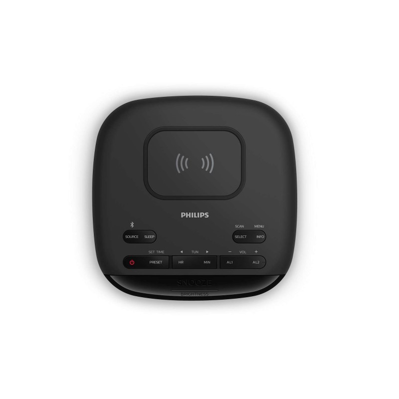 Philips TAR7705 Clock Radio with DAB+ and Wireless Phone Charging