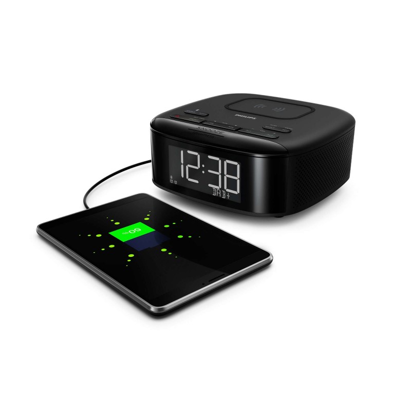 Philips TAR7705 Clock Radio with DAB+ and Wireless Phone Charging