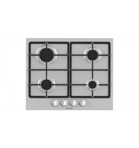 Hisense GM643XF hob Stainless steel Built-in Gas 4 zone(s)