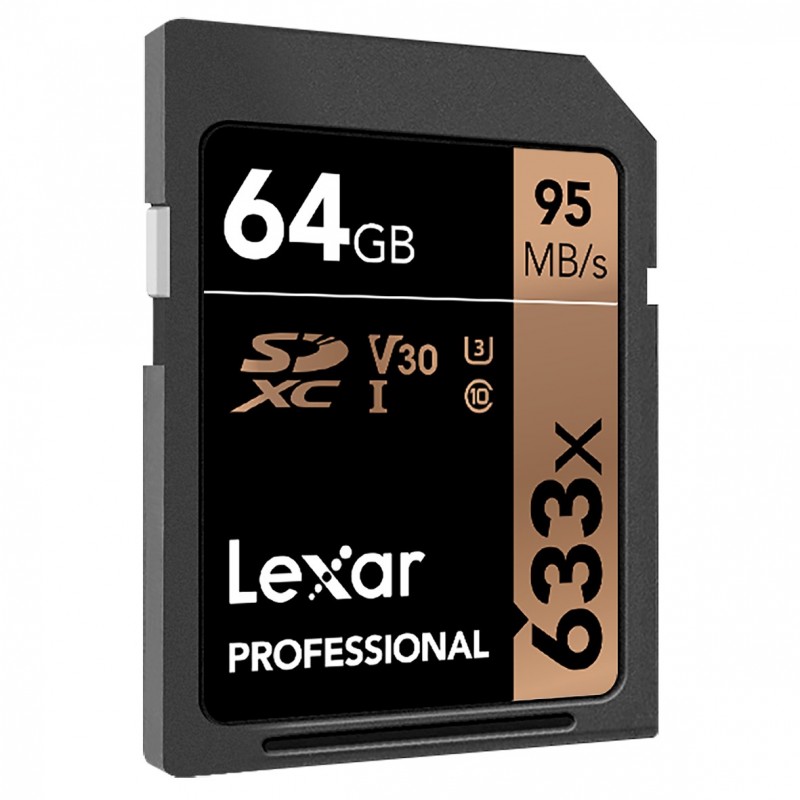 Lexar Professional 633x SDHC SDXC UHS-I Cards 64 GB Klasse 10
