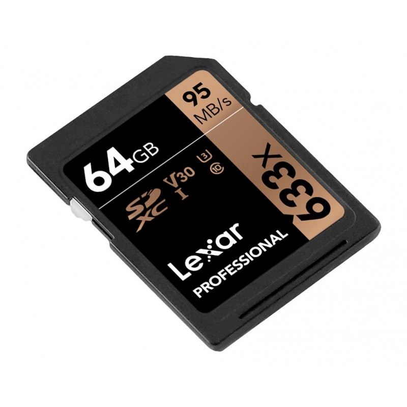 Lexar Professional 633x SDHC SDXC UHS-I Cards 64 GB Classe 10