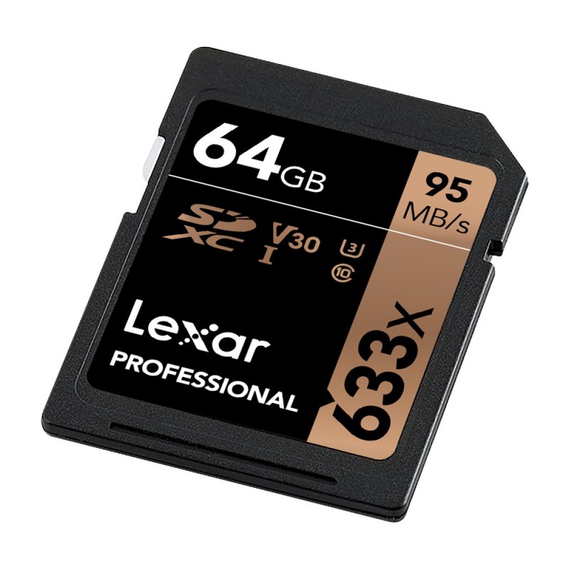 Lexar Professional 633x SDHC SDXC UHS-I Cards 64 GB Classe 10