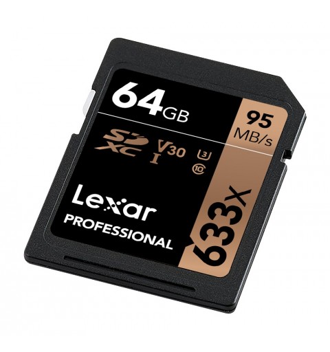 Lexar Professional 633x SDHC SDXC UHS-I Cards 64 GB Classe 10