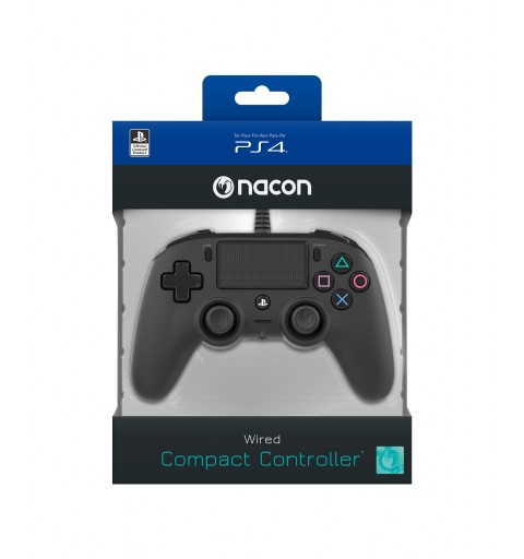 NACON PS4OFCPADBLACK periferica di gioco Nero Gamepad Analogico Digitale PlayStation 4