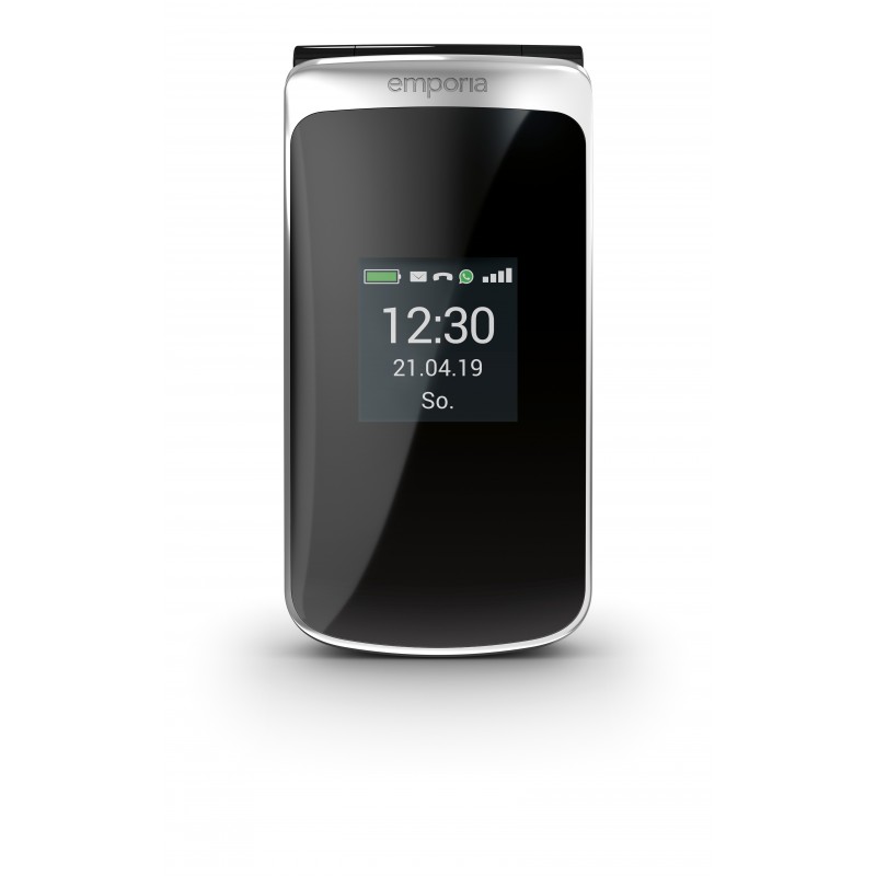 Emporia TOUCHsmart 8,51 cm (3.35") SIM unique Android 8.1 4G Micro-USB 1 Go 4 Go 1400 mAh Noir, Argent