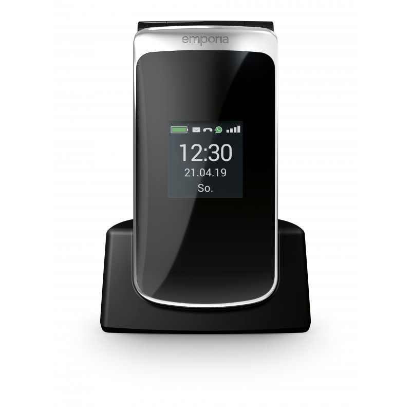 Emporia TOUCHsmart 8,51 cm (3.35") SIM unique Android 8.1 4G Micro-USB 1 Go 4 Go 1400 mAh Noir, Argent