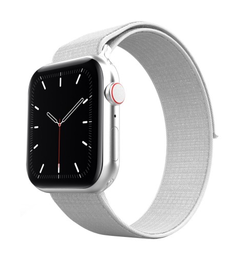 Eva Fruit Cinturino per Apple Watch compatibile con chiusura a strappo in nylon di colore bianco