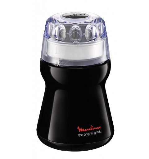 Moulinex AR110 appareil à moudre le café 180 W Noir, Transparent