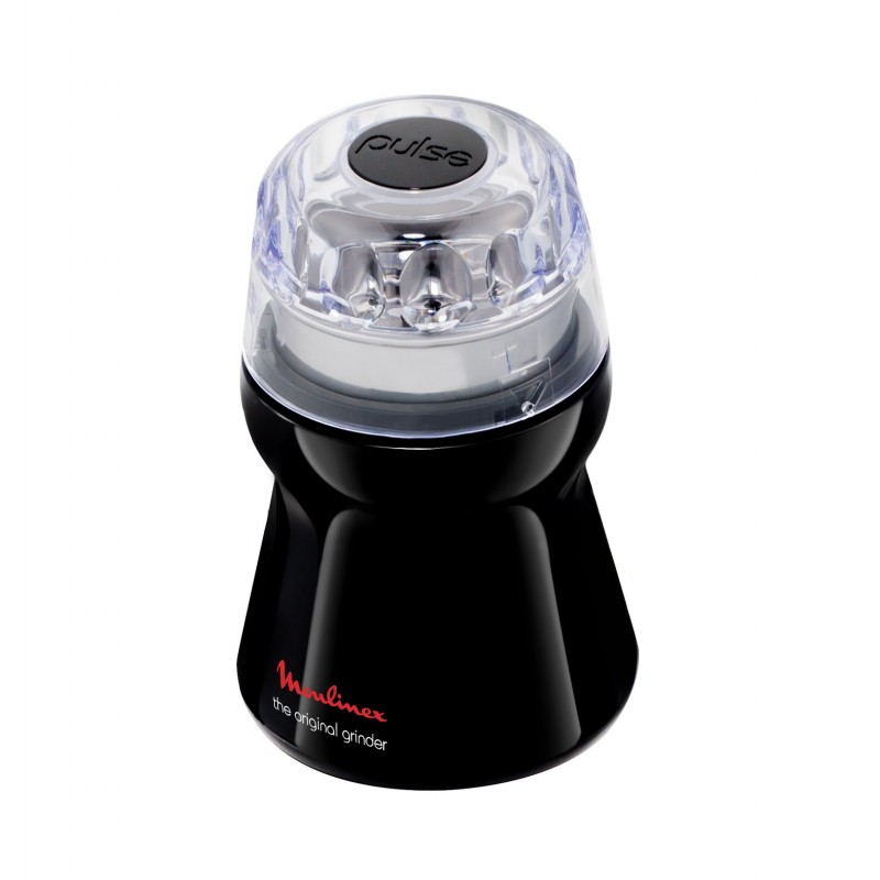 Moulinex AR110 coffee grinder 180 W Black, Transparent