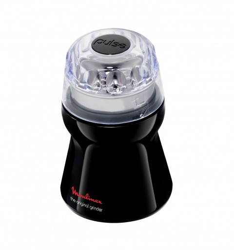 Moulinex AR110 coffee grinder 180 W Black, Transparent