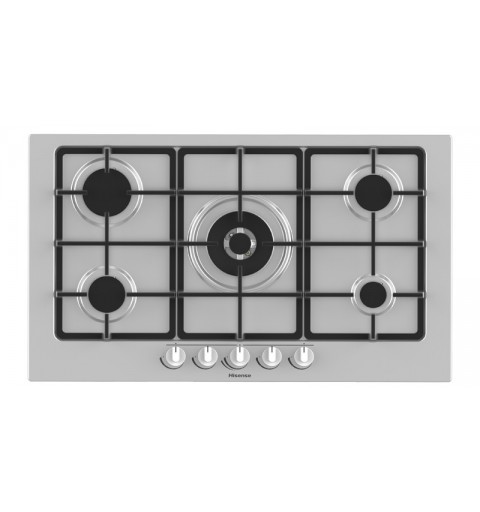 Hisense GM973XF hob Stainless steel Built-in Gas 5 zone(s)