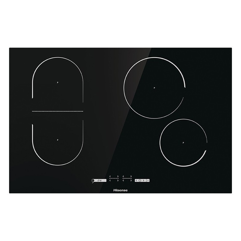 Hisense I8433C hob Black Built-in 80 cm Zoneless induction hob 4 zone(s)