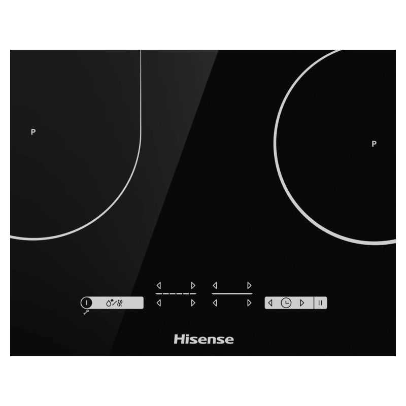 Hisense I8433C hobs Negro Integrado 80 cm Sin placa de inducción 4 zona(s)