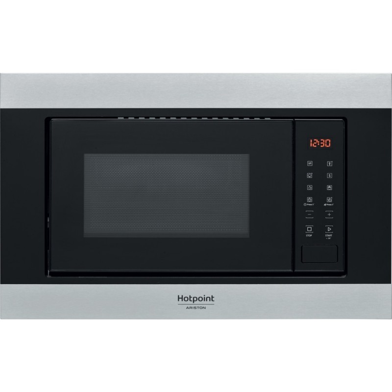 Hotpoint MF20S IX HA Built-in Solo microwave 20 L 800 W Black, Stainless steel