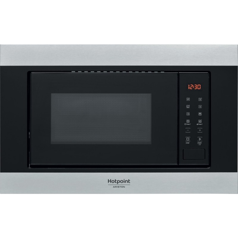 Hotpoint MF20S IX HA Da incasso Solo microonde 20 L 800 W Nero, Acciaio inossidabile