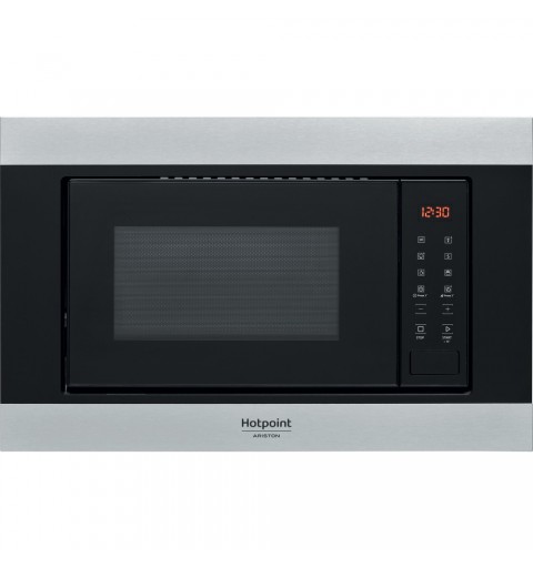 Hotpoint MF20S IX HA Da incasso Solo microonde 20 L 800 W Nero, Acciaio inossidabile