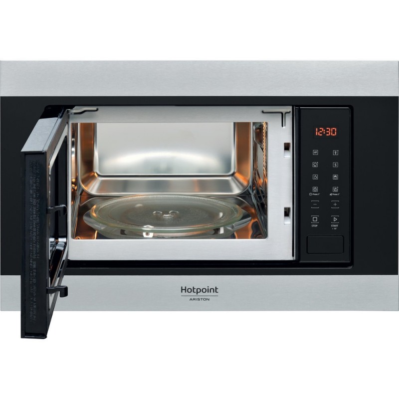 Hotpoint MF20S IX HA Integriert Solo-Mikrowelle 20 l 800 W Schwarz, Edelstahl