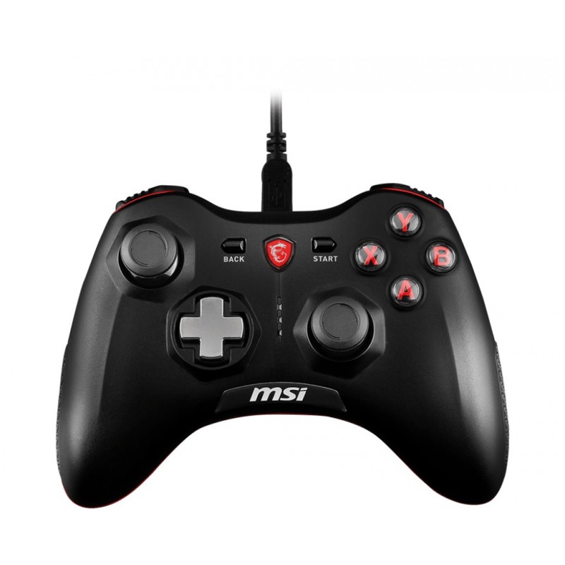 MSI Force GC20 Negro USB 2.0 Palanca de mando Analógico Digital Android, PC