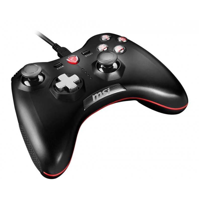 MSI Force GC20 Negro USB 2.0 Palanca de mando Analógico Digital Android, PC