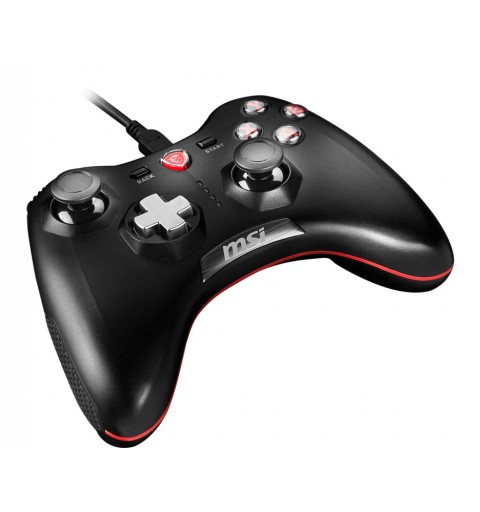 MSI Force GC20 Negro USB 2.0 Palanca de mando Analógico Digital Android, PC