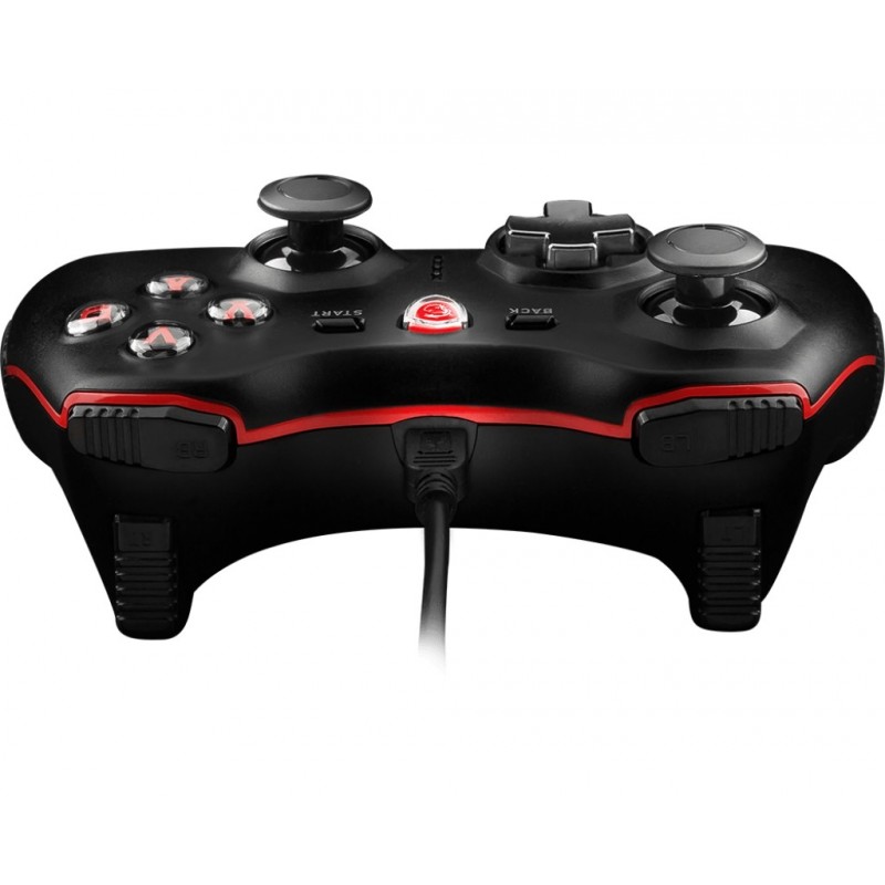 MSI Force GC20 Negro USB 2.0 Palanca de mando Analógico Digital Android, PC