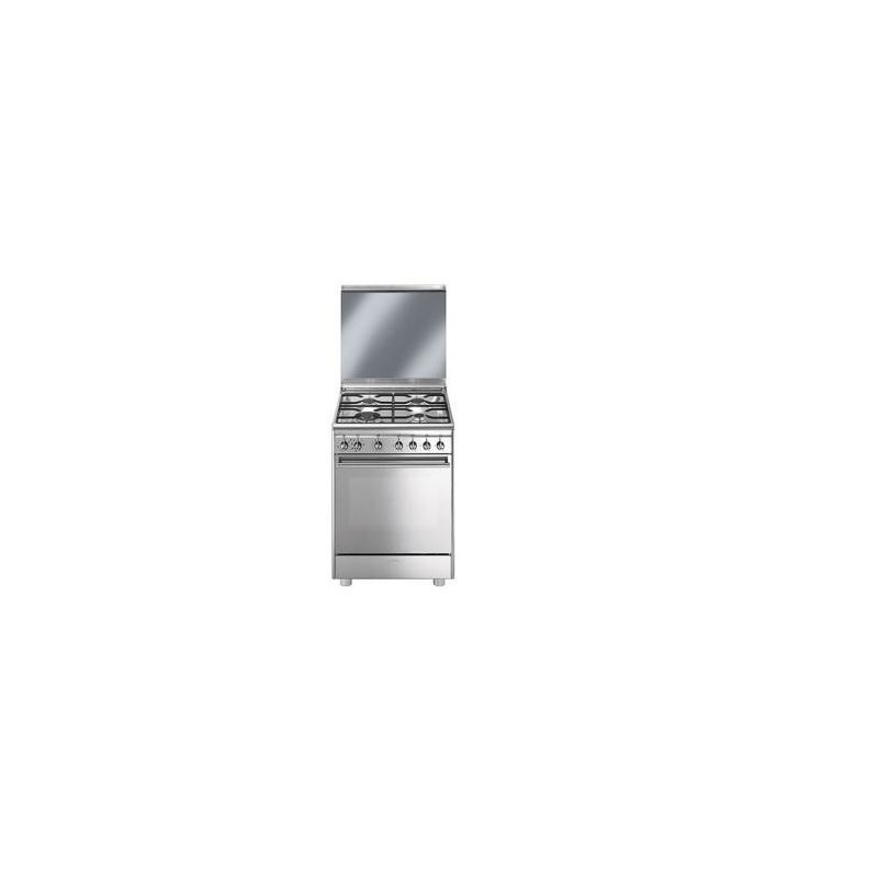 Smeg CX68M8-1 cooker Freestanding cooker Gas Stainless steel A