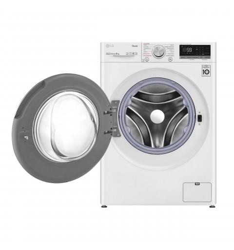 LG F4WV509S1E Lavatrice Intelligente AIDD 9kg Vapore TurboWash 1400 Giri min Carica frontale Classe B