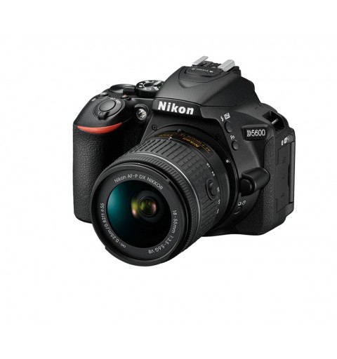 Nikon D5600 + AF-P DX 18-55mm VR + 8GB SD SLR-Kamera-Set 24,2 MP CMOS 6000 x 4000 Pixel Schwarz