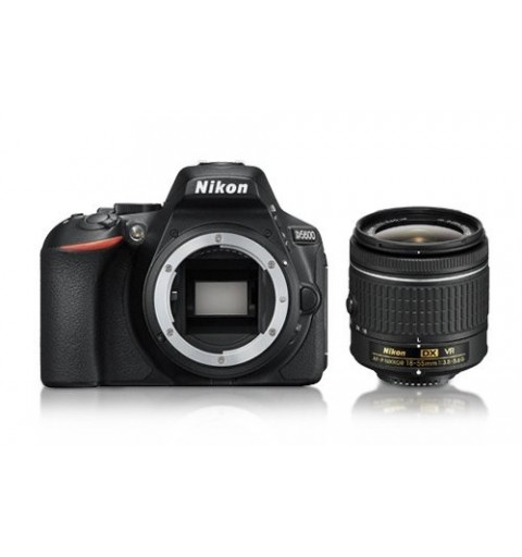 Nikon D5600 + AF-P DX 18-55mm VR + 8GB SD Kit d'appareil-photo SLR 24,2 MP CMOS 6000 x 4000 pixels Noir