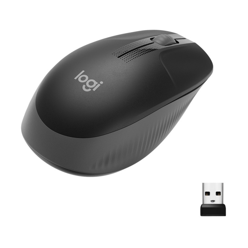 Logitech M190 Full-size wireless mouse ratón Ambidextro RF inalámbrico Óptico 1000 DPI