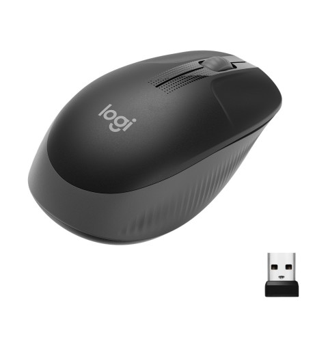 Logitech M190 Full-size wireless mouse ratón Ambidextro RF inalámbrico Óptico 1000 DPI