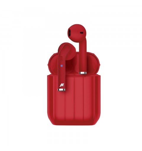 SBS Style Casque Sans fil Ecouteurs Appels Musique Micro-USB Bluetooth Rouge