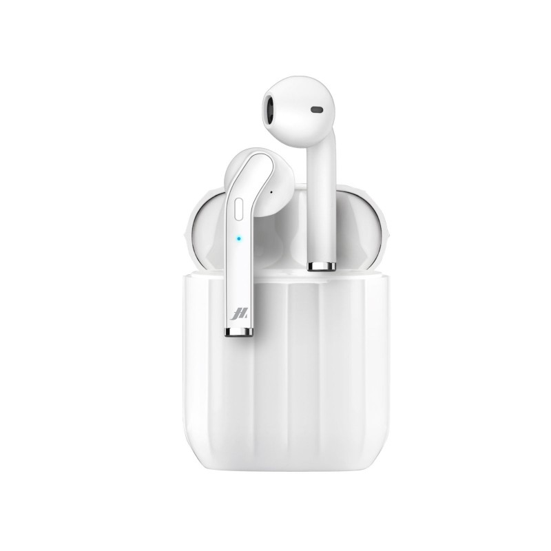 SBS Style Casque Sans fil Ecouteurs Appels Musique Micro-USB Bluetooth Blanc