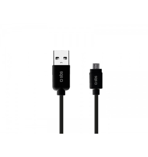 SBS 3m USB 2.0 cavo USB USB A Micro-USB B Nero