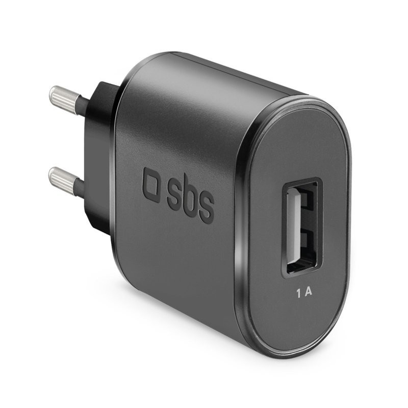 SBS TETR1USB1A adaptador e inversor de corriente Interior 5 W Negro