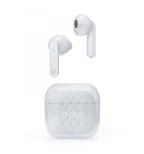 SBS TWS Air Free Cuffie True Wireless Stereo (TWS) In-ear Musica e Chiamate Base di ricarica Bianco