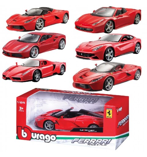 BBURAGO Ferrari 458 Race & Play, 1 24 Previamente montado Modelo a escala de coche deportivo