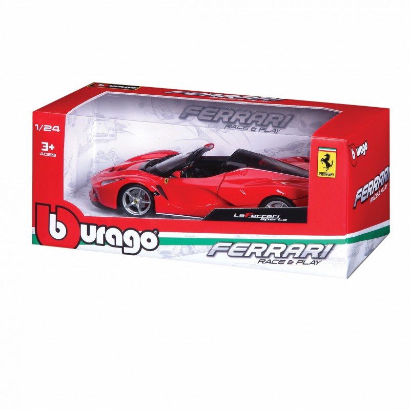 BBURAGO Ferrari 458 Race & Play, 1 24 Pré-assemblé Modèle de voiture de sport