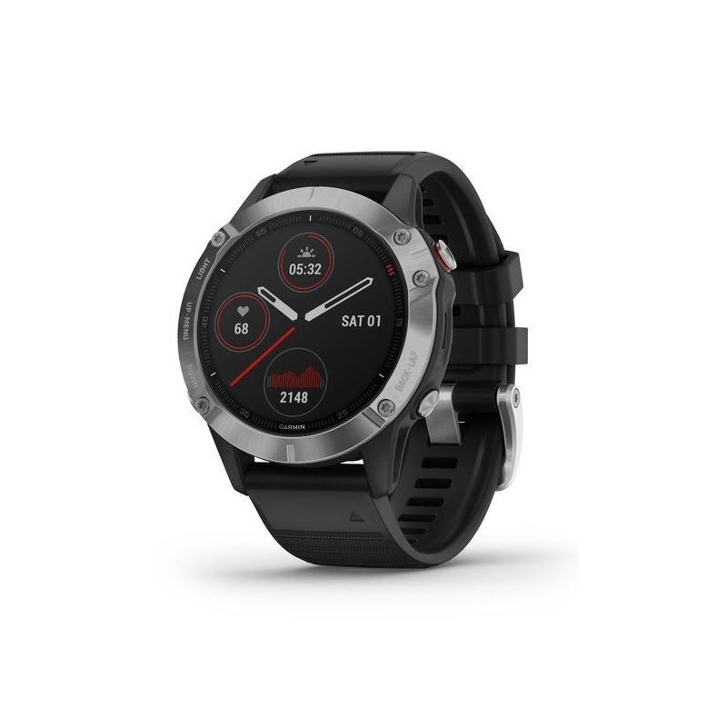 Garmin fēnix 6 3,3 cm (1.3") Noir, Métallique GPS (satellite)