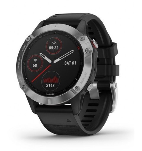 Garmin fēnix 6 3,3 cm (1.3") Noir, Métallique GPS (satellite)