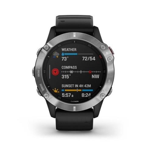 Garmin fēnix 6 3,3 cm (1.3") Noir, Métallique GPS (satellite)