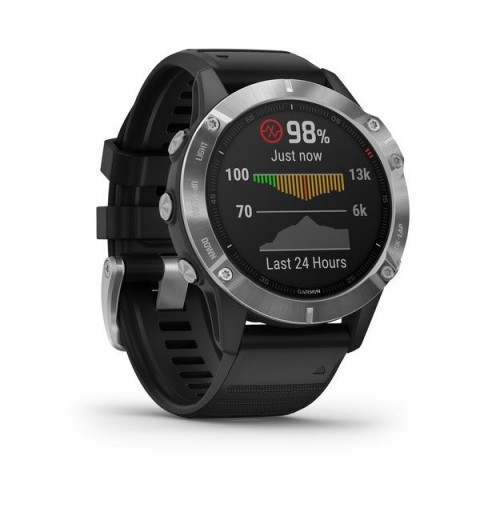 Garmin fēnix 6 3,3 cm (1.3") Noir, Métallique GPS (satellite)