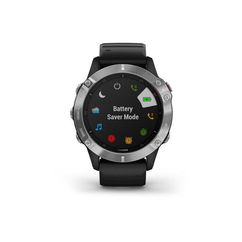 Garmin fēnix 6 3,3 cm (1.3") Noir, Métallique GPS (satellite)