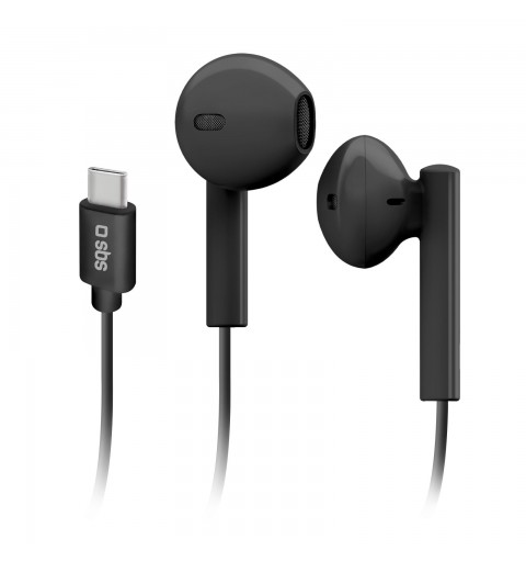 SBS Studio Mix 65c Cuffie Cablato In-ear Musica e Chiamate USB tipo-C Nero