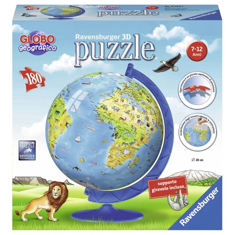 Ravensburger 12340 puzzle Puzle 3D 180 pieza(s) Mundo